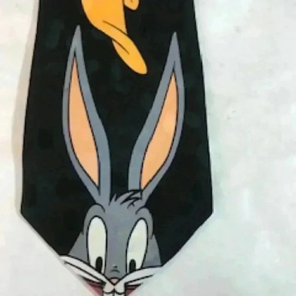 Vintage Looney Tunes Cartoon Mania Tie‎ Necktie Multi Characters Warner Brothers - Picture 3 of 9